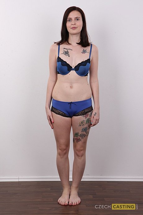 Amateur model Veronika shows off her tattoos while getting nude - Image 7 of 20  in Close Up category   featuring Veronika 