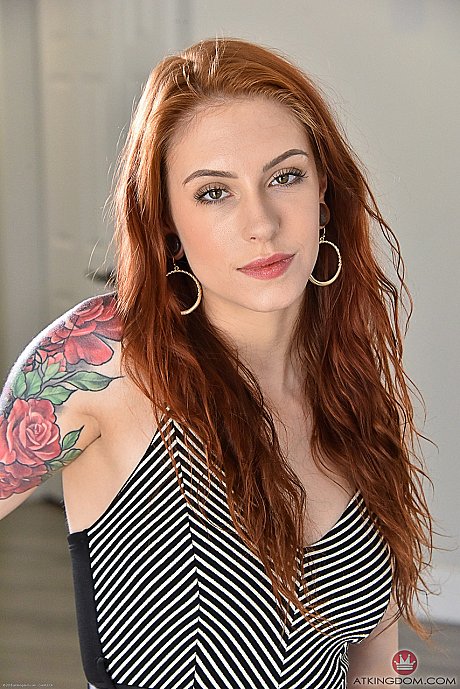 Inked teenie Anna De Ville getting nude and flaunting her fine holes up close - Image 1 of 20  in Close Up category   featuring Anna de Ville 