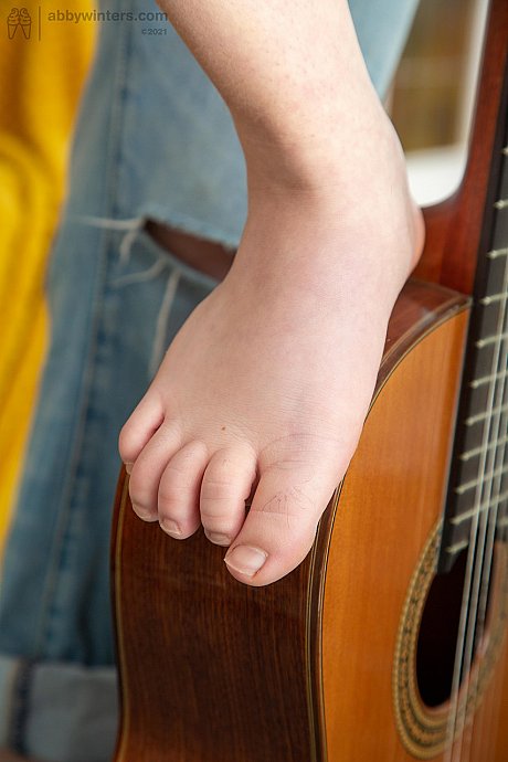 Guitarist Catalina A showing & toying her deliciously hairy vagina up close - Image 2 of 21  in Pussy category   featuring Catalina A 