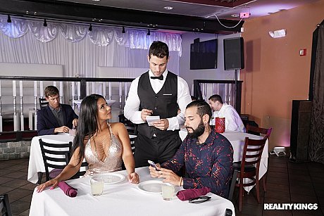 Latina MILF Rose Monroe presents her gigantic bottom and gets sexed by a waiter - Image 8 of 20  in Ass category   featuring Rose Monroe 