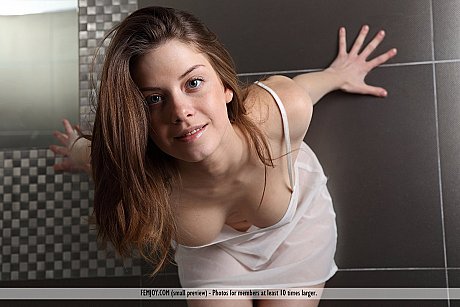 Ravishing young young minxDanica teases with hard nipples & stretches wide open naked - Image 3 of 16  in Model category   featuring Anita C 