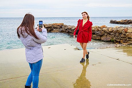 Charming lesbian teens Lana Banana & Sumiko Smile unveil their curves & scissor - Image 2 of 21  in Lesbian category   featuring Sumiko Smile, Lana Banana 