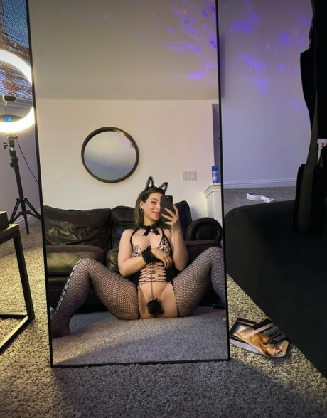 Hot OnlyFans tgirl Rae Rockhold poses in her fine undergarment in a solo - #1219946