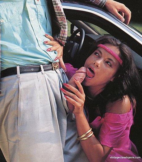 Slutty asian Rodox sucking and fucking a dong in vintage outdoor action - Image 5 of 20  in Outdoor category   featuring Rocco Siffredi, Solange Hop 