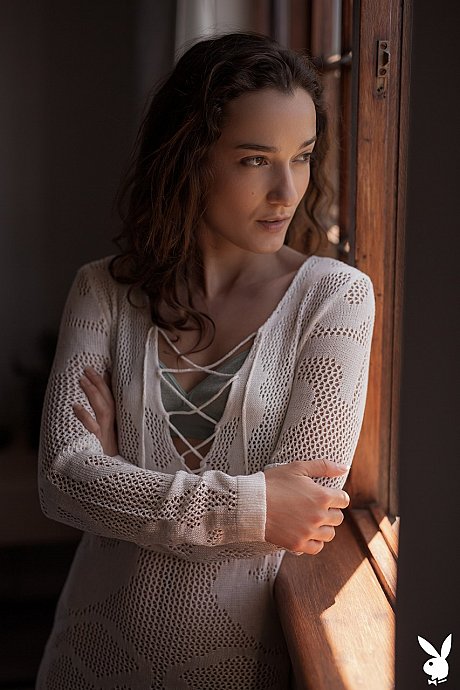 Brunette babe Sofi Ka unveils her slim figure and teases with her tits - Image 1 of 20  in Pussy category   featuring Sofi Ka 