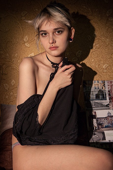 Adorable Russian spinner Wivian showcases her puffy snatch in the nude - Image 5 of 17  in Model category   featuring Wivian 