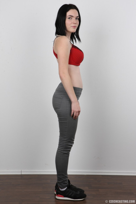 Amateur Petra has perky breasts and enormous nipples photographed for a casting call - #190687
