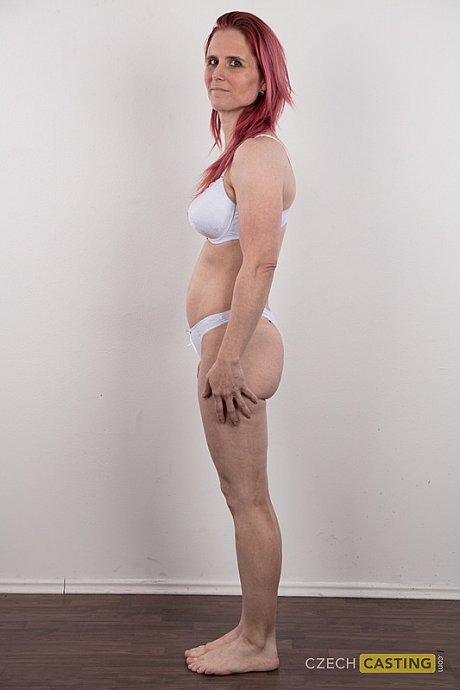 Ginger amateur Kveta shows her mismatched breasts while standing undressed - Image 7 of 20  in Close Up category   featuring Kveta 