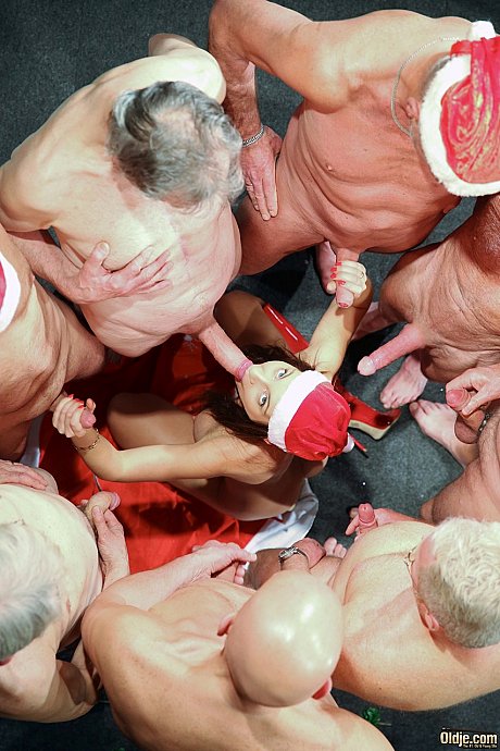 Sweetie in a cute Xmas outfit Julie Skyhigh gets gangbanged by cougar studs - Image 18 of 20  in Teen category   featuring John, Hugo, Jean Claude, Nico, David, Julie Skyhigh, Sam, Olivier 