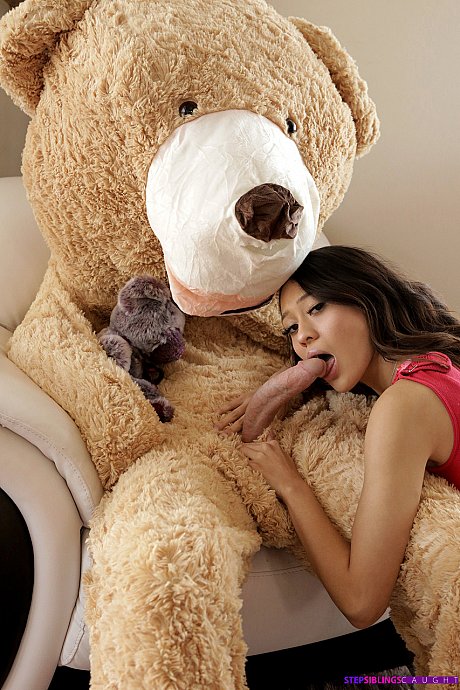 Short MILF Jasmine Grey rides her stepbrother disguised as a teddy bear - Image 4 of 20  in Big Clit category   featuring Jasmine Grey, Van Wylde 