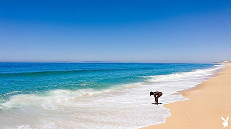 Glamorous French babe Naomi Nash exposes her fine black curves on the beach - Image 8 of 19  in Model category   featuring Naomi Nash 