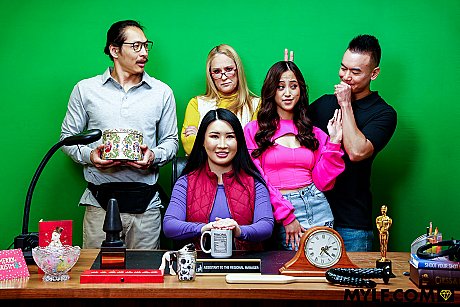 Chubby asian babe Suki Sin shows off her juicy boobies & fucks a hung guy - Image 9 of 21  in Ass category   featuring Alexia Anders, Wendy Raine, James Bang, Suki Sin, Leo Vice 