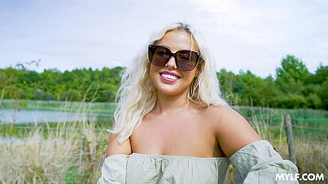 Yellow-haired PAWG Little Louise gets pounded doggystyle by Marcus London - Image 1 of 21  in Outdoor category   featuring Marcus London, Little Louise 