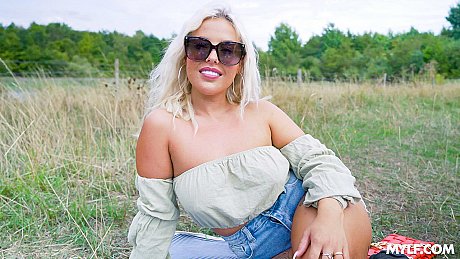 Yellow-haired PAWG Little Louise gets pounded doggystyle by Marcus London - Image 3 of 21  in Outdoor category   featuring Marcus London, Little Louise 