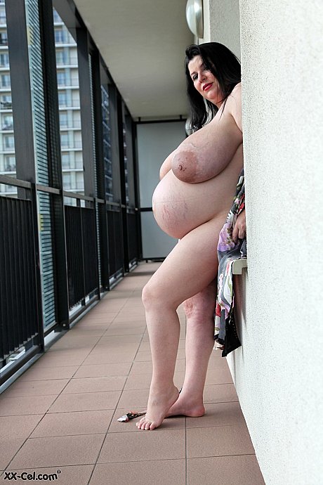 MILF Natalie Fiore disrobes to show her monstrous melons & heavily pregnant tummy - Image 11 of 20  in Outdoor category   featuring Natalie Fiore 