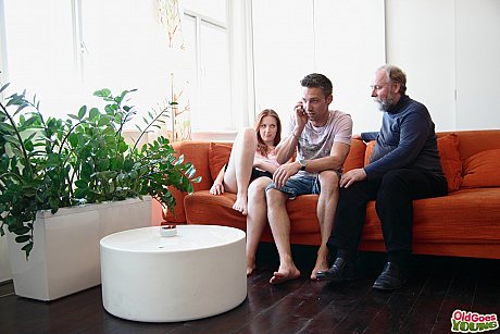 Ukrainian red hair teenie Sveta gets caught having sex with an old hubby bf guy - Image 4 of 21  in Cumshot category   featuring Sveta 