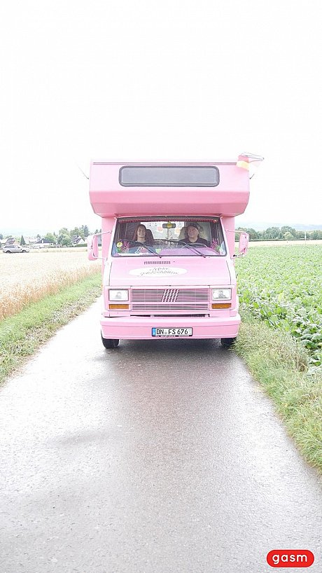 Pretty teen gets picked up with a pink trailer and gets her boobs sucked - Image 1 of 15  in Pornstar category  