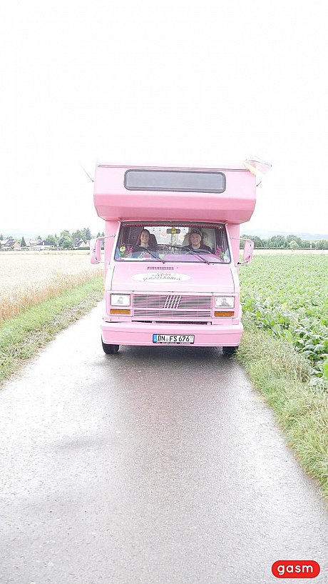 Pretty teen gets picked up with a pink trailer and gets her boobs sucked - Image 2 of 15  in Pornstar category  