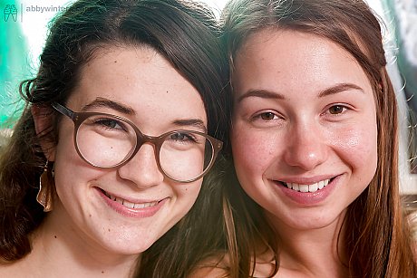 All natural dykes Emilia and Sophie undressing each other during sex on bed - Image 16 of 16  in Lesbian category   featuring Taylor Sands 