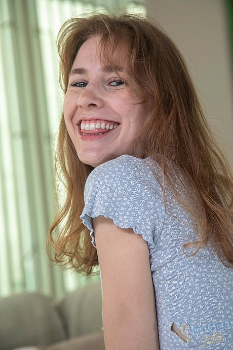 Fine white girl girl broad gets naked during the course of a POV handjob - Image 2 of 16  in Tiny Tits category   featuring Fiona Sprouts 