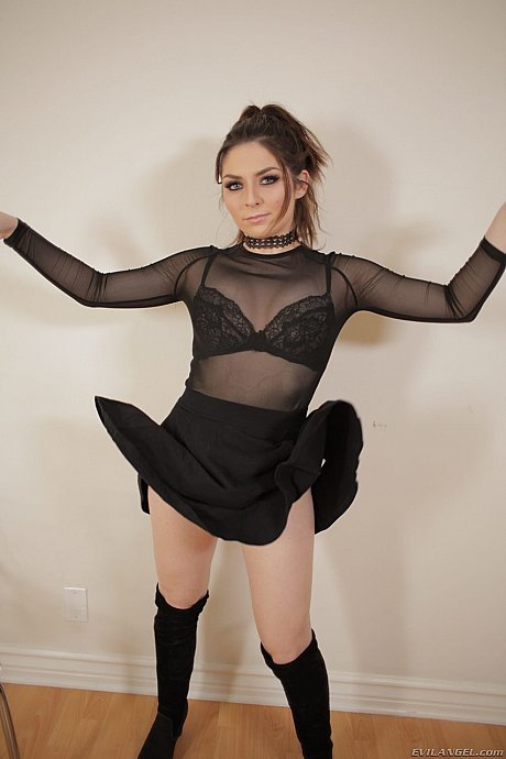 Russian tiny whore girl chick Keira Croft takes her lingerie off and plays with herself - Image 2 of 21  in Pussy category   featuring Mr Pete, Keira Croft 
