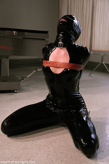 Bound latex-clad female slave Sarah Jane Ceylon gets her snatch & mouth dicked - Image 19 of 20  in Big Clit category   featuring TJ Cummings, Sarah Jane Ceylon 