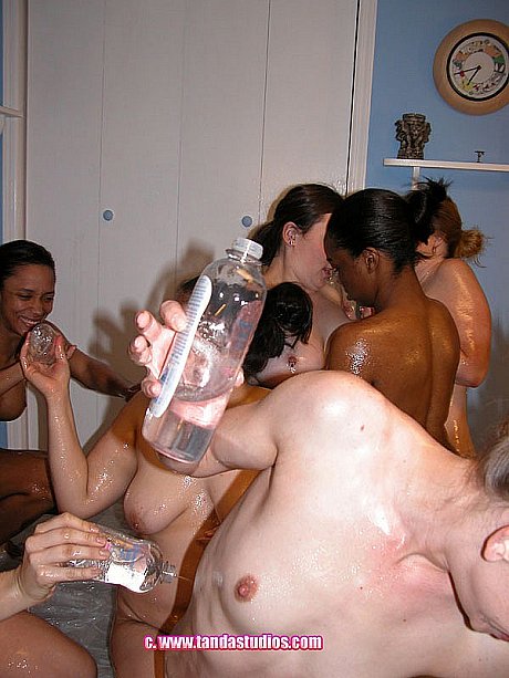 Curvaceous lesbians oiling up each other's bodies in an amateur gangbang - Image 4 of 21  in Lesbian category   featuring LuLu Garcia, Samantha Charles, Lucky, Madalyn, Charm, River Starr 