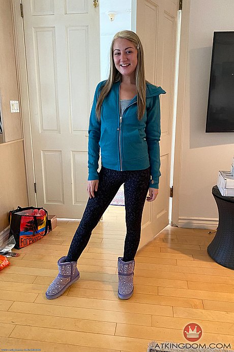 Dirty teenie with slim legs Lily Adams shows her love holes and small breasts - Image 17 of 20  in Pussy category   featuring Lily Adams 