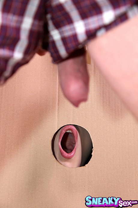 Blonde bride Angel Wicky sucks off an uncut dong at a gloryhole - Image 4 of 16  in Skirt category   featuring Angel Wicky 